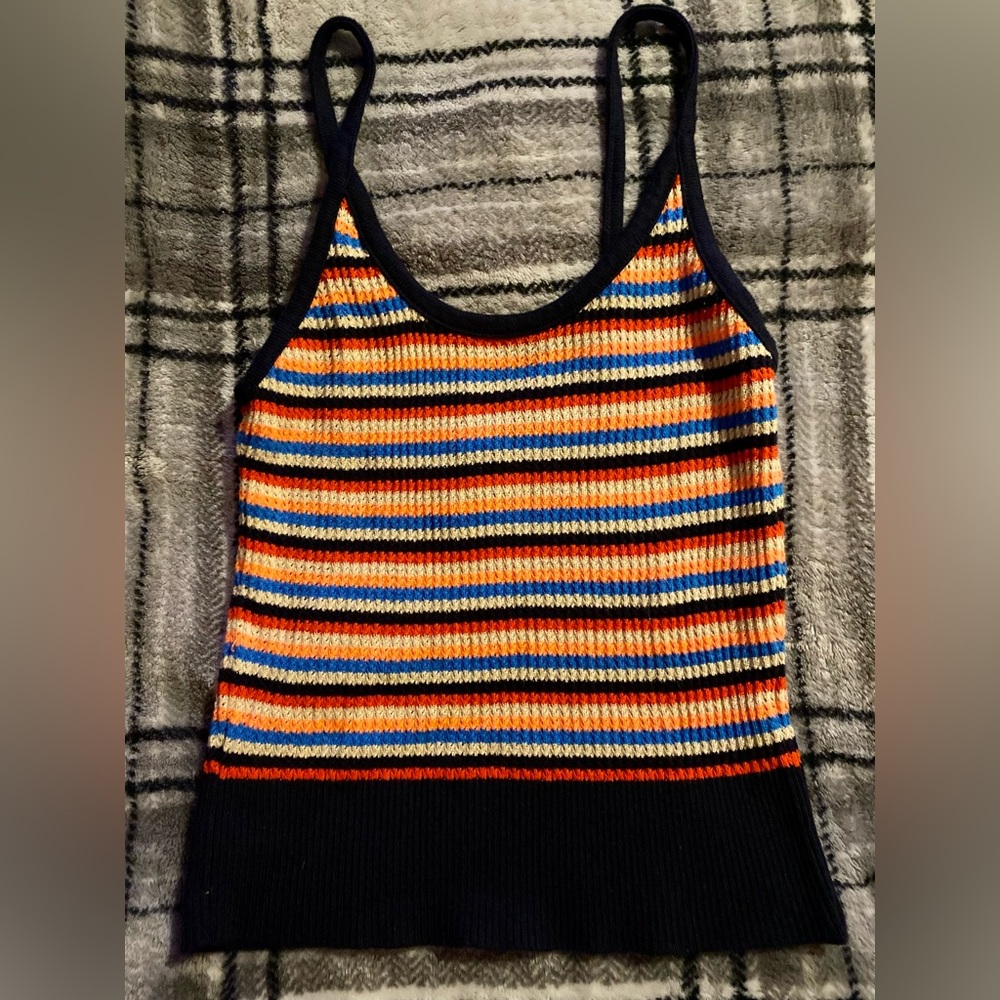 Knit crop sweater tank